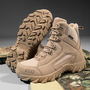 Bottes de randonnée pour hommes 2026, tige en mesh respirant, doublure imperméable, semelle extérieure en caoutchouc antidérapante, toutes saisons, bout rond - Product Image 4
