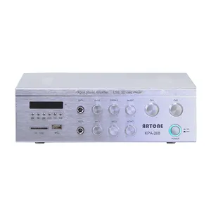 मिनी स्टीरियो ऑडियो एम्पलीफायर यूएसबी एसडी कार्ड ट्यूनर KPA-268 कराओके एम्पलीफायर