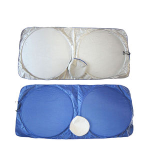 واقي شمس قابل للطي مخصص للنافذة الأمامية للسيارة، حاجب شمس قابل للسحب يحجب الأشعة فوق البنفسجية مع شعار مخصص - Product Image 1