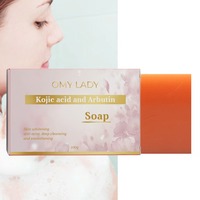 Savon de beauté artisanal solide aux herbes, antiseptique, à l'acide kojique et à la glycérine pour un nettoyage en profondeur et une réparation anti-âge de la peau