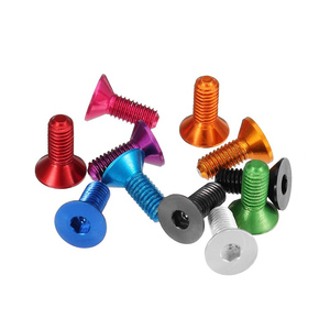 Viti a <span class=keywords><strong>testa</strong></span> <span class=keywords><strong>svasata</strong></span> piatta M3 M4 <span class=keywords><strong>M5</strong></span> M6 M8 in acciaio inossidabile, titanio e alluminio - Product Image 3