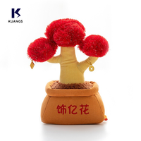 Nouvelle Offre Promotionnelle : Jouet en Peluche Personnalisable en Gros, Arbre à Monnaie Mignon en Pot, Bambou Porte-Bonheur pour Bureau