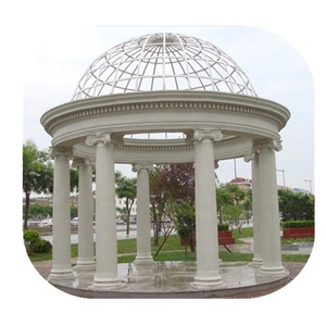 Pérgola Exterior <span class=keywords><strong>de</strong></span> Diseño Personalizado, Columnas <span class=keywords><strong>de</strong></span> Piedra Talladas a Mano, Gazebo <span class=keywords><strong>de</strong></span> Mármol para Uso en Hoteles - Product Image 2