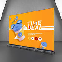 Afficheur numérique LED portable sans fil ultra-fin double face MILEC P1.5-P2.5 163 pouces CJ pliable, garantie 3 ans, 10000 cd