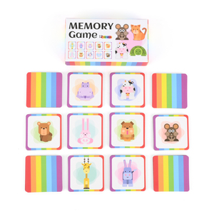 Tùy chỉnh thiết kế in ấn Giấy Bộ nhớ Trò chơi thẻ giáo dục phim hoạt hình động vật THẺ <span class=keywords><strong>FLASH</strong></span> thẻ nhớ cho gia đình trẻ em - Product Image 2