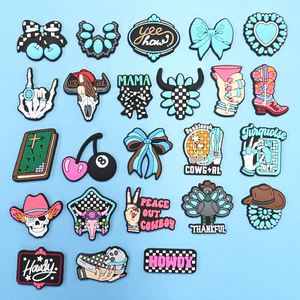 Breloques de chaussures populaires en Europe, logo personnalisé, breloques en PVC Cowdy pour sabots, accessoires de chaussures - Product Image 6