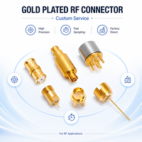 Conector SMP JHD Hembra para Montaje en PCB, Chapado en Oro, de Empuje, para Equipos de Prueba de Radar