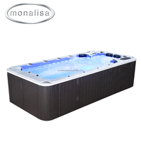 Bassin de natation Piscines en fibre de verre Spa de nage sans fin Mini piscine hors sol
