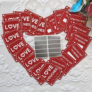 Özelleştirilmiş iş restoran şanslı kazı kazan kartı kuşe kağıt ve karton rastgele piyango sevgililer günü promosyon olayı - Product Image 1