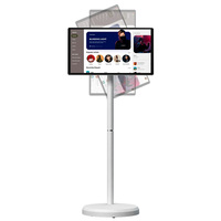 Tablette PC mobile OFD 21,5 pouces avec support, moniteur Android roulant, écran intelligent Android pour l'étude/le bureau