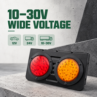 Feu arrière de camion HSSH 48 LED 12V 24V 10-30V, feu combiné arrière pour remorque, pick-up, véhicule utilitaire