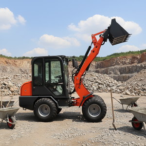 Mini-chargeur frontal diesel 2026 Al18 Hengli Hydraulics 4x4 à grande hauteur de levage pour la construction et la manutention des fruits en verger - Product Image 1