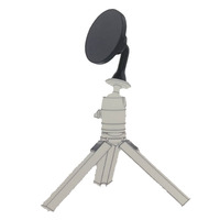 Adaptateur de trépied pour selfie stick en matériau PC durable Netural SM-BJ3, support de téléphone à boule de 14-17 mm, extension pour appareils de 3,5 à 13 pouces