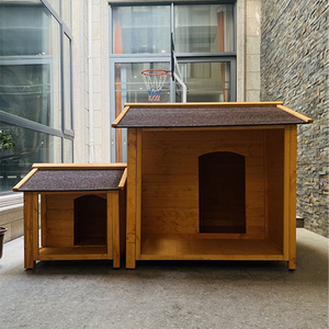 Prefabricado de lujo grande al aire libre móvil personalizado grande de madera exterior aves de corral gato perro jaula mascota <span class=keywords><strong>Ciges</strong></span> casa muebles productos perrera - Product Image 5