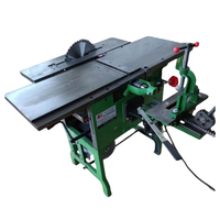 Machine Combinée Économique 4 Fonctions pour le Travail du Bois, Prix d'Usine, Scie Raboteuse Perceuse Mortaiseuse Multifonctionnelle d'Établi