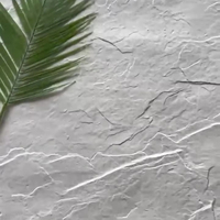 Pierre d'ardoise en porcelaine souple Grotte culturelle Panneau de placage de quartz Section mince Peau de pierre tendre flexible pour revêtement mural