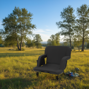 Silla Reclinable Portátil para Estadio con Cojín de Respaldo, Plegable, Acolchada, para Uso en Exteriores, Jardín y Deportes - Product Image 2