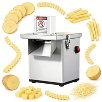 200W 220V Commerciële groentesnijmachine met motor, laag geluidsniveau, voor aardappel- en fruitverwerking, geschikt voor Austin foodtrucks en restaurants