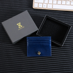 Porte-cartes <span class=keywords><strong>de</strong></span> visite en PU <span class=keywords><strong>de</strong></span> qualité hôtelière, couleur unie, sans fermeture, portable, boîte cadeau publicitaire, vente en gros, pour cartes d'identité, VIP et usage en chambre d'hôtel - Product Image 1