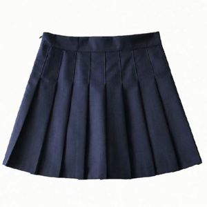 Jupe plissée courte noire à volants taille naturelle décontractée pour femme, uniforme scolaire été 2025 - Product Image 6