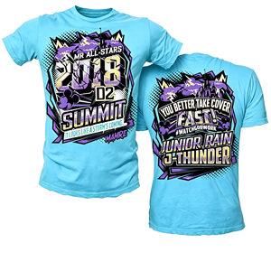 MR All-Stars 2018 D2 Summit Storm Theme pour Castle <span class=keywords><strong>Mickey</strong></span> Print Adult Rain J-Thunder Back Graphic Purple Crew Cheerleading - Product Image 1