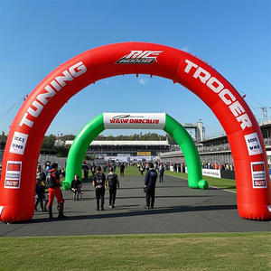 Modelo de fábrica Publicidad Inflable Personalizado Impreso Resistente al fuego Bienvenido Arco inflable para carreras Eventos deportivos en venta - Product Image 3