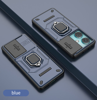 Coque de protection OnePlus Nord CE 3 5G en TPU et PC avec coque de support et couvercle d'objectif de caméra à glissière
