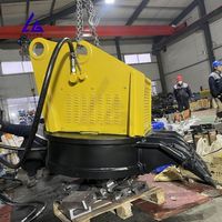 Aimant hydraulique pour mini-excavatrice de 1,5 à 6 tonnes, certifié CE, haute capacité, 360° °   Lève-charge rotatif léger en métal