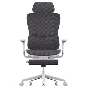 Silla de Oficina Ergonómica Giratoria de Metal Resistente con Respaldo Alto y Lujoso, Silla de Juego con Malla Transpirable - Product Image 2