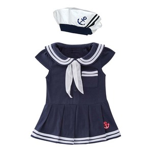 Costume de <span class=keywords><strong>marin</strong></span> pour bébé fille de 0 à 24 mois avec chapeau HCFB-015 pour fête d'Halloween - Product Image 4
