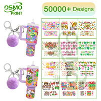 Autocollants UV Osmo Animals pour Mini, pour gobelets et tasses, imperméables, écologiques, colorés, motifs chiens, transfert UV adhésif