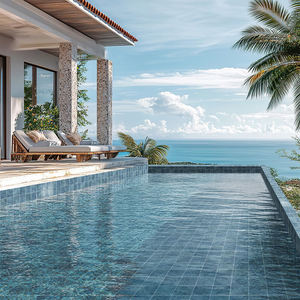 Proveedor Integral de <span class=keywords><strong>Piscinas</strong></span>, Azulejo de Porcelana Azul Cielo Nepton de Primera Calidad con Superficie Mate Lisa para Paredes de <span class=keywords><strong>Piscinas</strong></span> de Villas y Hoteles - Product Image 5