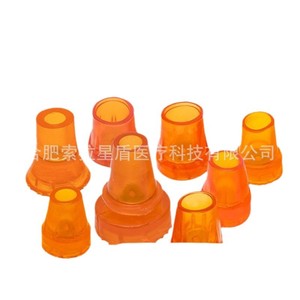 Sora Star Shield – pointes en caoutchouc pour cannes, antidérapantes, résistantes à l'usure, pour bâtons de marche, accessoires pour personnes âgées, couleur Orange - Product Image 1