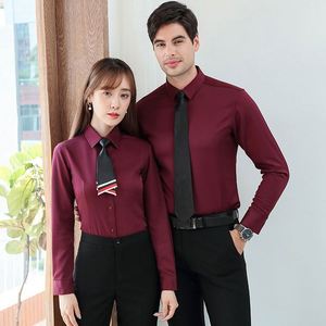 Design Same for Men and Women Custom Embroidery LOGO Professional Shirts Long Sleeves Teacher Cotton Banker Unisex Knitting - Product Image 2