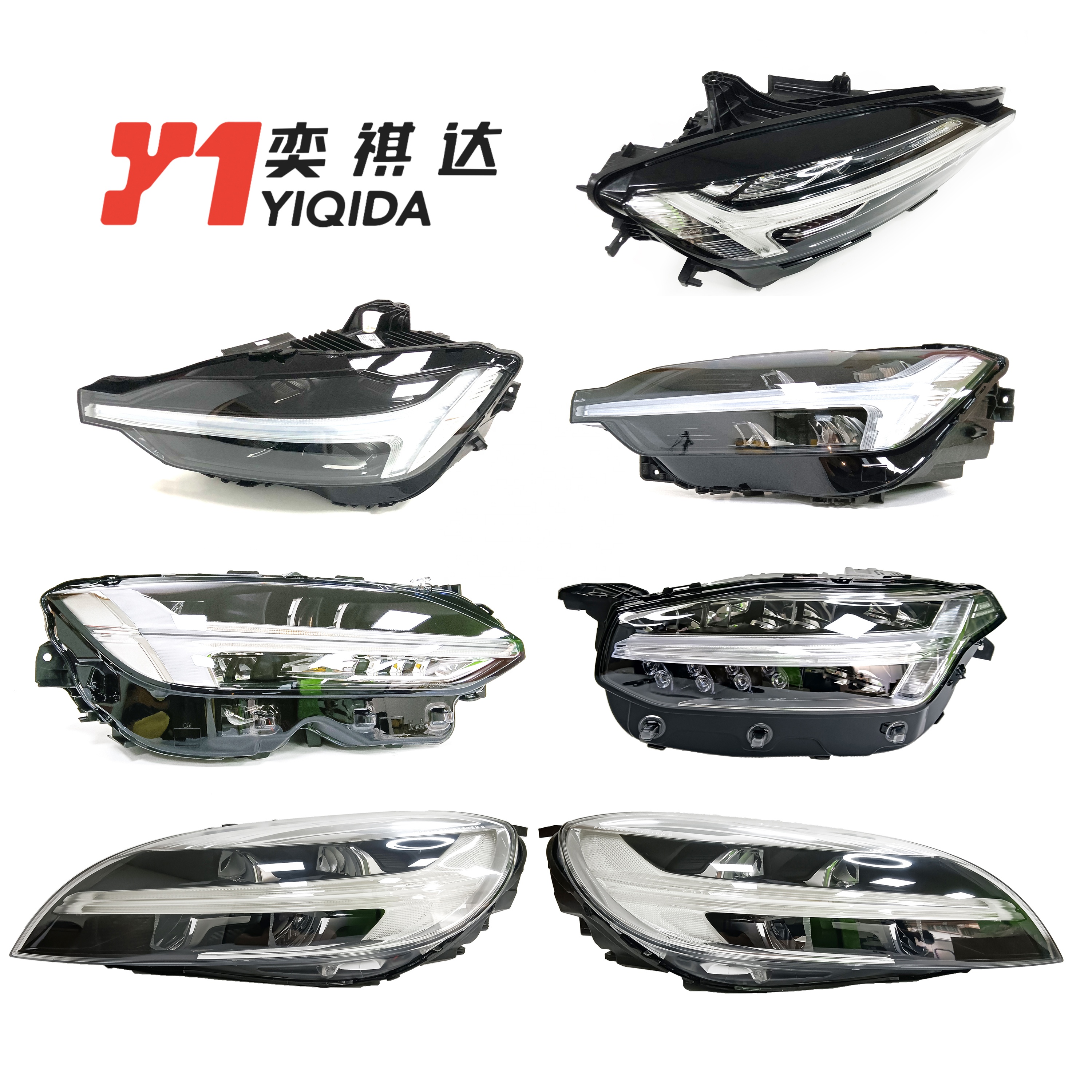 Yiqida Phụ tùng xe hơi phụ kiện tự động hệ thống chiếu sáng Led Đèn Pha đèn pha cho Volvo V60 V90 S60 S80 S90 xc40 XC60 XC90