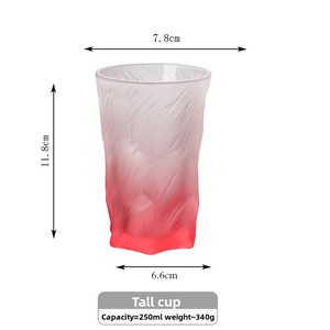 Tazza in Vetro Rosa Resistente al Calore, Design Moderno Minimalista Senza Stelo e Senza Coperchio, Colore Solido, Ecologica per Uso Domestico - Product Image 3