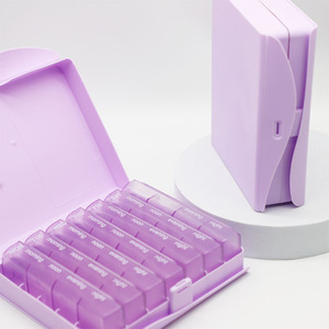 Hộp Đựng Thuốc Không Chứa Pba 28 Ngăn Hàng Tuần 7 Ngày 4 Lần Hình Dạng Sách Hộp Đựng Thuốc Hướng Dẫn Kẹp Có Khóa - Product Image 5