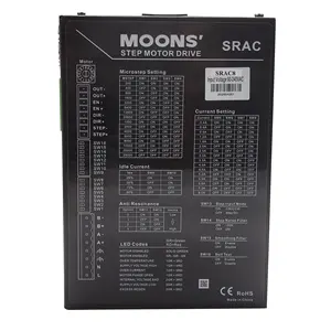 MOONS SRAC82相ステッピングモータードライバー25600ステップCNCデジタルマイクロステップドライバー