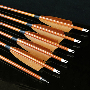 Ameyxgs truyền thống ngoài trời bắn cung thể thao Mỹ Săn bắn cung tre mô hình hỗn hợp carbon mũi tên thép điểm có thể thay đổi mũi tên - Product Image 1