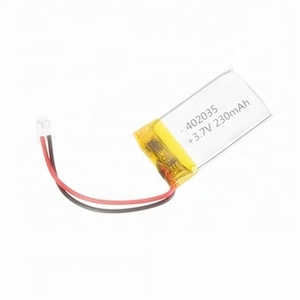 גבוהה באיכות <span class=keywords><strong>3.7v</strong></span> lp402035 230mAh נטענת li פולימר סוללה לרכב אזעקה - Product Image 3