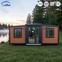 Maison conteneur extensible de luxe moderne de 20 pieds, maisons amovibles, maisons préfabriquées, maisons modulaires préfabriquées, bureau