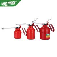 Steeltreks Hardware Autres outils à main Pompe à huile manuelle pour moteur, type levier, avec tube flexible en acier rouge, 200cc 500cc, pour bidon d'huile moteur