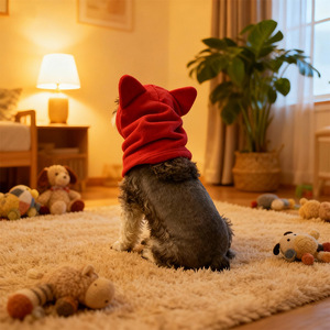 Großhandel: Winterwarmer Polarfleece-Pullover für Katzen und Hunde – Einfarbige, niedliche Haustiermütze für den Alltag - Product Image 6