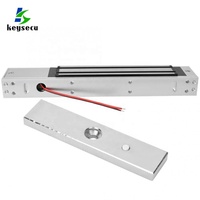 Serrure de porte de sécurité intelligente 12V électrique 280kg 600lbs système de contrôle d'accès à l'intérieur de la porte électromagnétique Maglock avec LED, minuterie