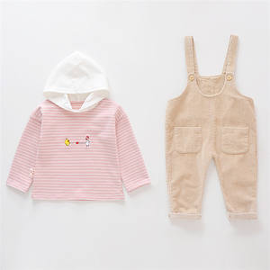 ชุดเสื้อผ้าเด็กออนไลน์จากจีน กางเกงขายาว ชุดจั๊มสูทแขนกุด เสื้อยืดพิมพ์ลายสำหรับเด็กผู้หญิง ผลิตภัณฑ์จากจีน - Product Image 1