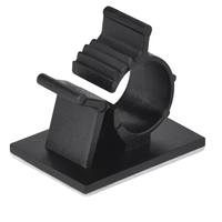 Support de câble auto-adhésif avec base de fixation pour la gestion des fils sur mur et bureau, pince organisatrice