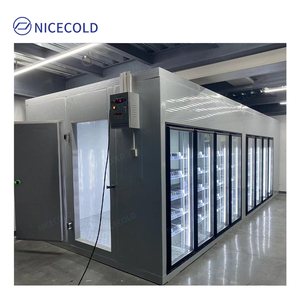 Phòng lạnh các nhà sản xuất hiển thị phòng lạnh cửa kính đi bộ trong tủ lạnh Cooler tủ đông cho siêu thị - Product Image 3