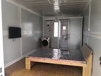 Maison préfabriquée à 2 étages en conteneurs combinés, structure en acier modulaire portable, dortoir pour ouvriers et bureau de chantier en conteneurs
