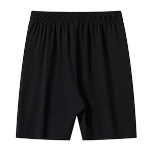Pantalones Cortos Deportivos Casuales de Verano para Hombre, de Secado Rápido, 100% Poliéster, Cintura Media con Cordón, Diseño de Cinco Puntos, Color Gris - Product Image 4