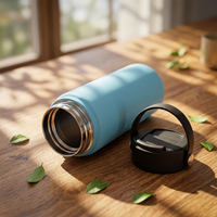 Bouteille d'eau isotherme portable Jiahe en acier inoxydable de 12 oz, sans BPA, pour les sports de plein air et la randonnée
